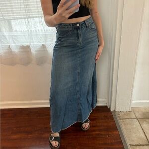 Women’s Denim Maxi Skirt